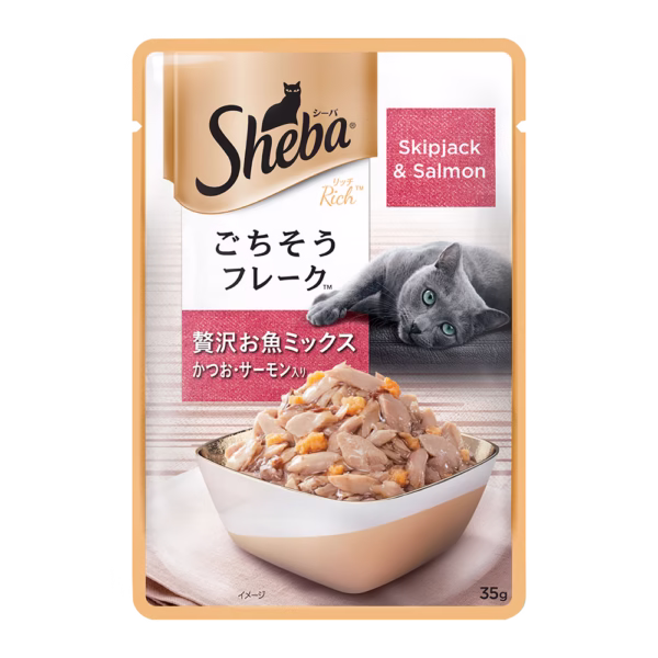 Sheba Adult Skipjack & Salmon 35g